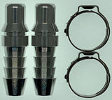 Quick-connect Male adaptor fitting (AN-06 hose barb)  - Series 00  - 2 per pack