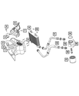 68271634AB Genuine OEM Engine Oil Cooler Line Quick-Connect Fitting (TWO per PACK)