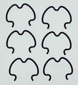 Genuine OEM retention Clips (1/2" Quick-Connect) (SIX per PACK)