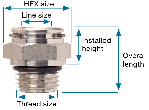 GM 15797464 Genuine OEM Transmission Fluid Cooler Line Fitting (5  